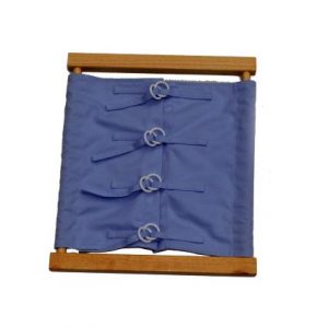 Buttoning Frame with Wooden Button & Elastic Holdings