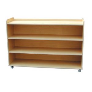 Low Book Shelf with Roller