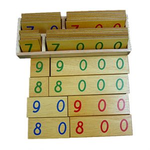 Small Wooden Number Cards
