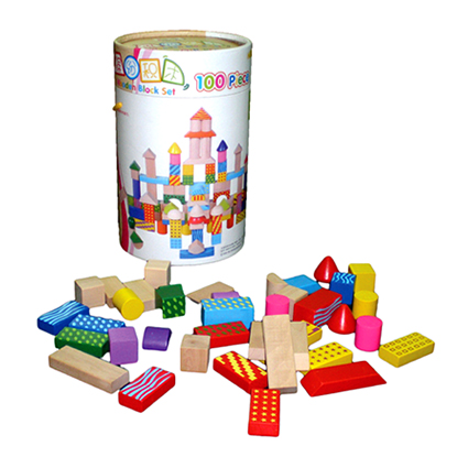 Multi Colour wooden Block Set