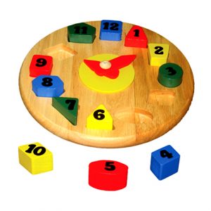 Wooden Round Clock Puzzle